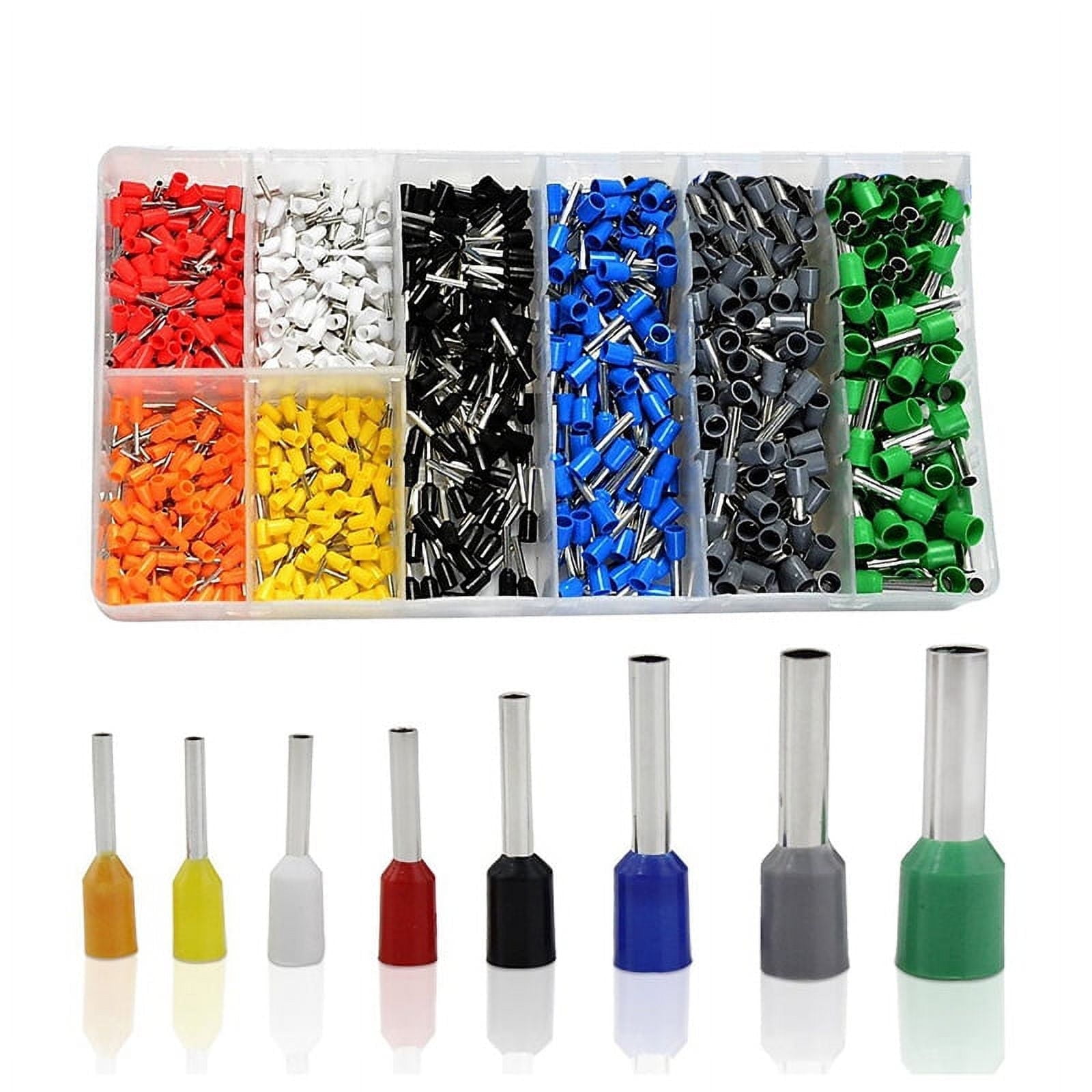 800 PCS Ferrules kit, Wire Ferrules Crimp Connector, Insulated Cord Pin