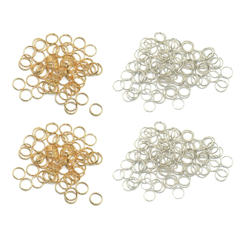 800 Pack Metal 8mm Split Rings Jewelry Making Supplies Jump Rings