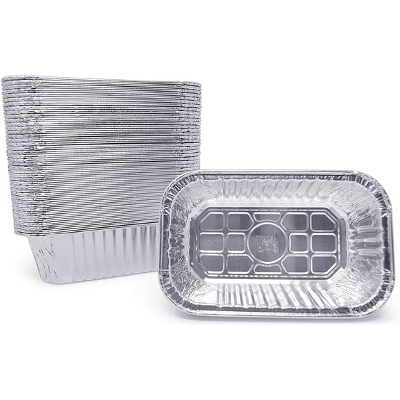 800 Pack Premium 1-LB Bread Loaf Baking Pans Mini 6" x 3.7" x 2" Extra-Heavy Duty Disposable Aluminum Foil Oven Safe Sturdy 1-Pound Small Bread Tin