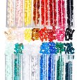 thumbnail image 1 of 800 Pcs 16 Colors Acrylic Beads - 5.2x2.3mm Acrylic Seed Beads with 2 Holes for Jewelry Making, 1 of 9