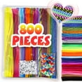 thumbnail image 1 of 800 Pcs Chenille Stems Craft Kit for Child Above 3 Age, 1 of 7