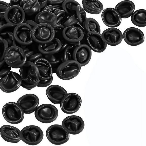 800 Pcs Disposable Latex Finger Cots Protective Fingertips Gloves Black Anti Static Finger Cots Black emulsion