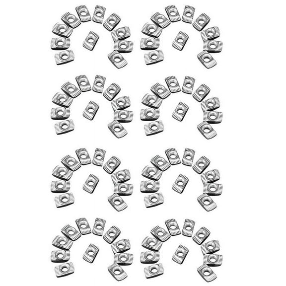800 Pcs M5 Hammer Nut Carbon Steel Aluminum Connector T Fastener Sliding Nut,800 * Post-Assembly T Nuts,Silver