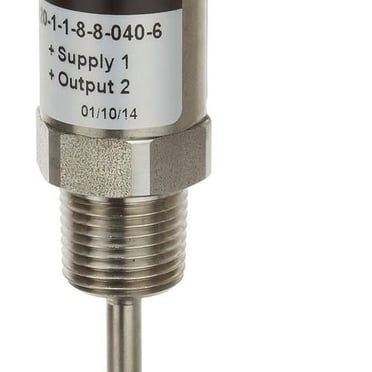 NOSHOK 800 Series Temperature Transmitter - 0-250°F Range, 4-20mA Output, 1/2" NPT, 4" Stem | ±0.5% Accuracy, IP65