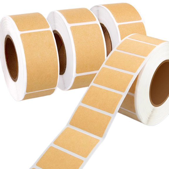 800 Sheets Kraft Paper Sticky Notes, Writeable Adhesive Labels, Self-Adhesive Sealing Stickers, Removable Handwritten Memo Tags for Office Organization