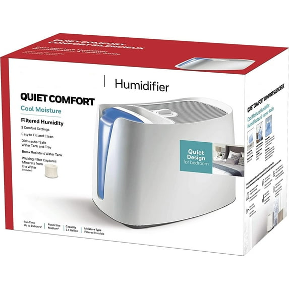 800 Square Foot 1.1 Gallon Cool Mist Humidifier