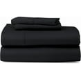thumbnail image 1 of 800-TC Level of Softness - Extra Soft Cooling Sheets for Hot Sleepers and Night Sweats [Queen Sleeper Sofa Black Solid] Fit Up To 5" inches Deep Pocket., 1 of 5