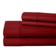 thumbnail image 1 of ABORN 800 Thread Count Egyptain Cotton 4 PC Adult Bedsheet 15" Deep Pockets Burgundy, Twin XL, 1 of 7