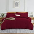 thumbnail image 1 of 800 Thread Count 100% Egyptian 4 Pc Sheet Set, Soft Luxury Bedding, Fits Upto 15" Inch Deep Pocket (Color Burgundy Solid, Size Twin-XL ), 1 of 1