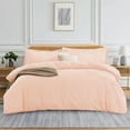 thumbnail image 1 of 800 Thread Count 100% Egyptian 4 Pc Sheet Set, Soft Luxury Bedding, Fits Upto 15" Inch Deep Pocket (Color Peach Solid, Size Full ), 1 of 1