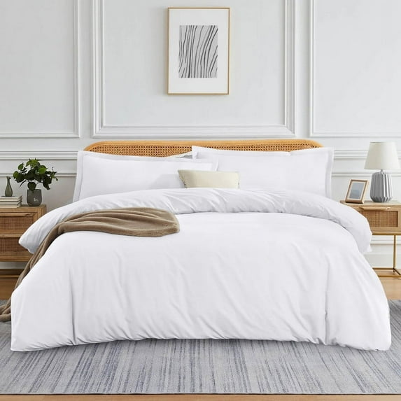 800 Thread Count 100% Egyptian Cotton 1 Piece Duvet Cover with Zipper Closure & Corner Twin/TwinXL 1 Pc Duvet Cover Color White Solid