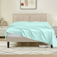 thumbnail image 1 of 800 Thread Count 100% Egyptian Cotton 3-Piece Flat Sheet (1 Flat + 2 Pillow Covers) Size Twin Color Aqua Blue Solid, 1 of 5