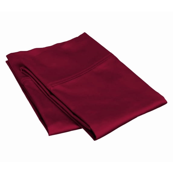 800 Thread Count 100% Egyptian Cotton Pillowcase Set, Standard/Queen Size 20x30 Inch, Burgundy, 2-Pack, Envelope Closure, Soft, Cooling, Crisp & Breathable