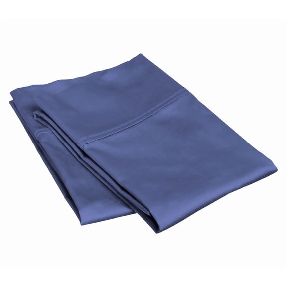 800 Thread Count 100% Egyptian Cotton Pillowcase Set, Standard/Queen Size 20x30 Inch, Mediterran-Blue , 2-Pack, Envelope Closure, Soft, Cooling, Crisp & Breathable