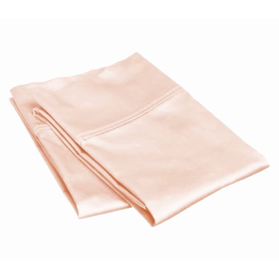 800 Thread Count 100% Egyptian Cotton Pillowcase Set, Standard/Queen Size 20x30 Inch, Peach, 2-Pack, Envelope Closure, Soft, Cooling, Crisp & Breathable