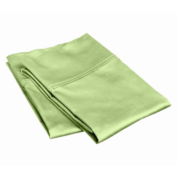 800 Thread Count 100% Egyptian Cotton Pillowcase Set, Standard/Queen Size 20x30 Inch, Sage , 2-Pack, Envelope Closure, Soft, Cooling, Crisp & Breathable