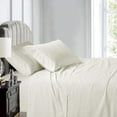 thumbnail image 1 of 800 Thread Count 100% Egyptian Cotton Sateen Weave - 4 Piece Bed Sheets, Ivory Stripe - Twin Size, Luxury Premium Hotel Quality Sheet Set, Fits mattresses Upto 18” deep Pocket, 1 of 6