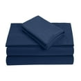 thumbnail image 1 of 800-Thread Count 100% Egyptian Cotton Short King Sheet Set, 4PC (1 Flat, 1 Fitted, 2 Pillowcases) Long Staple Cotton, 800-TC Pure Cotton, 15" Deep Pockets - Short King, Mediterranean Blue, 1 of 7
