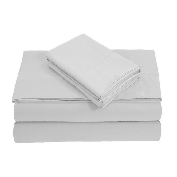 800-Thread Count 100% Egyptian Cotton Twin Sheet Set, 4PC (1 Flat, 1 Fitted, 2 Pillowcases) Long Staple Cotton, 800-TC Pure Cotton, 12" Deep Pockets - Twin, White