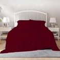 thumbnail image 1 of 800 Thread Count 100% Egyptian Cotton Sheet Set, 4 Pc Set, Sateen Weave,Soft Luxury Bedding, Fits Upto 15" Inch Deep Pocket (Burgundy Solid, Twin Size), 1 of 7
