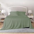 thumbnail image 1 of 800 Thread Count 100% Egyptian Cotton Sheet Set, 4 Pc Set, Sateen Weave,Soft Luxury Bedding, Fits Upto 15" Inch Deep Pocket (Sage Solid, Full Size), 1 of 7