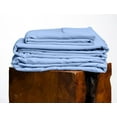 thumbnail image 1 of 800 Thread Count, 100% Giza Egyptian Cotton Bedding Set, 4-PC Sheets Set, 19 Inch Deep Pocket of Fitted Sheet, Soft Sateen Weave Breathable - Sky Blue, Short Queen, 1 of 7