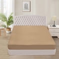 thumbnail image 1 of 800 Thread Count 3 Piece (1- Fitted Sheet + 2- Pillow cover) Quality 27 Inch Deep Pocket 100% Egyptian Cotton Color Taupe Solid Size Queen, 1 of 6