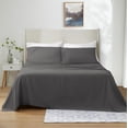 thumbnail image 1 of 800 Thread Count 4 Piece Quality Sheet Set 18 Inch DeepPocket 100% Egyptian Cotton Color Dark Grey Stripe Size Full, 1 of 6