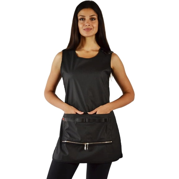 800 Waterproof Curvy Size Cobbler Apron, Hair with front pockets bottom zippers, Front back coverage, Ideal for Hair Stylists Pet Groomers, Fits Up to 4XL