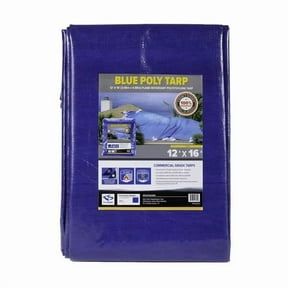 FenceScreen Blue Poly Tarp, 800 Series Commercial Grade, 12 ft x 16 ft