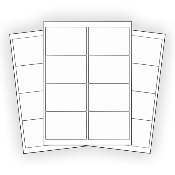 (8000) 4 x 2.5 EcoSwift Laser/Ink Address Shipping Adhesive Labels 8 per sheet