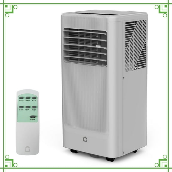 8000 BTU 3-in-1 Portable Air Conditioner with Dehumidifier & Fan, Quiet AC for Bedroom up to 250 Sq.Ft, Remote Control, Sleep Mode, Window Kit Included