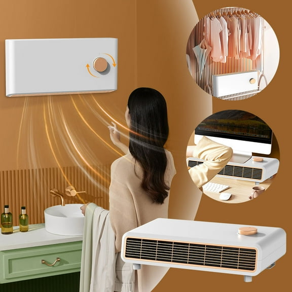 8000 BTU Ductless Portable Air Conditioners No Windows Needed, Wall Air Conditioner with Heaters, Split Ac Heating System, Fast Heating