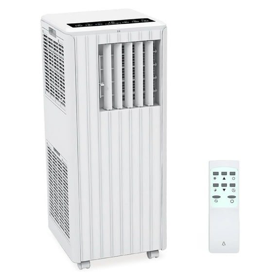 8000 BTU Portable Air Conditioner,3 in 1 AC Unit Cools 300 Sq Ft Rooms with Remote Control&LED Display,Ac Unit with 24 Hour Timer,Sleep Mode Dehumidifier&Fan Function for Living Room