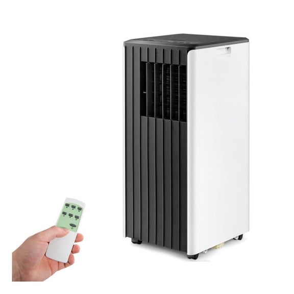 8000 BTU Portable Air Conditioner, 3-in-1 AC with Humidifier & Fan, Remote Control, Window Kit, 250 sq ft Cooling, White/Black