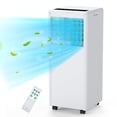 thumbnail image 1 of 8000 BTU Portable Air Conditioner, 4-in-1 Portable AC with Cooling, Fan, Dehumidifier & Sleep Mode, Stand AC Units for Room Cooling Up to 350sq.ft, White, 1 of 7