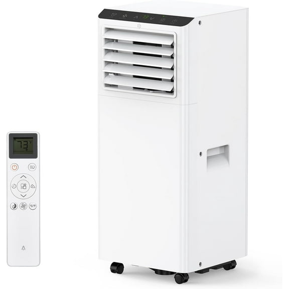 8000 BTU Portable Air Conditioner,AC Unit with Built-In Cool,Dehumidifier & Fan Modes for Room Up to 350 Sq.Ft,Conditioner Remote Control,24 Hour Timer,Installation Kit