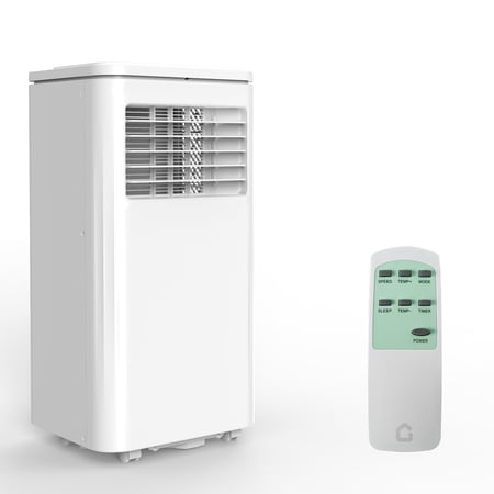 8000 BTU Portable Air Conditioner – Compact 3-in-1 AC Unit with Cooling, Dehumidifier & Fan, Remote & Window Kit, Quiet Operation for Bedroom, Office, Dorm up to 350 Sq.Ft