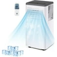 thumbnail image 1 of 8000 BTU Portable Air Conditioner, Cools Up to 420 Sq. Ft., Portable AC Unit with Cooling, Dehumidifier and Fan Functions, Remote Control, LED Display, and Window Venting Kit Included, 1 of 7