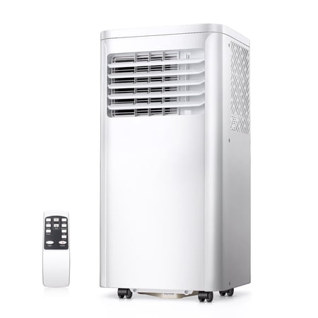8000 BTU Portable Air ConditionerPowerful Home AC Unit with Built-in Dehumidifier & Fan ModeCools 350 Sq.Ft Portable ACWhite