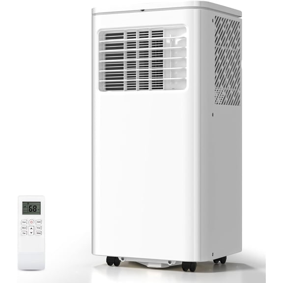8000 BTU Portable Air Conditioner for Home/Apartment, 450 Sq.Ft Cooling, 4 Modes, Remote & LED Display