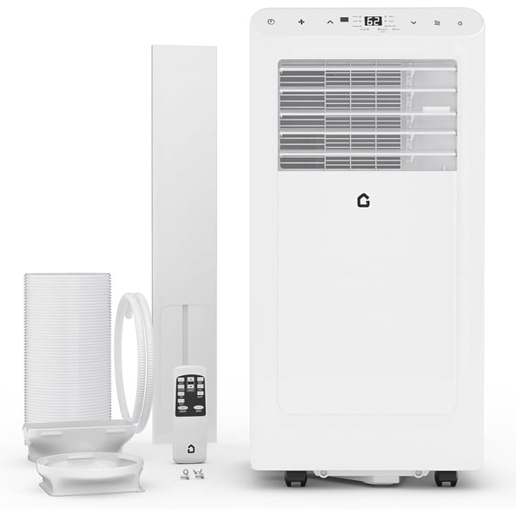 8000 BTU Portable Air Conditioners Cool Up to 350 Sq.Ft,3 IN 1 Portable Ac Unit with Remote Control/LED Display/24Hrs Timer/Window Installation Kit & Low Noise for Home/Hotel/Office