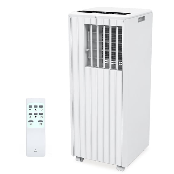 8000 BTU Portable Air Conditioners, Portable AC Cools up to 350 Sq. Ft, Efficient Cooling Room Air Conditioner with Remote Control, Dehumidifier, 3-in-1 Floor Standing Air Conditioner, White