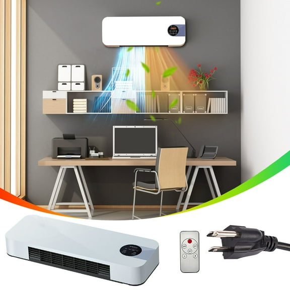 8000 BTU Through the Wall Air Conditioner,115V,440 Sq. Ft. Ac Window Unit,Mobile Small Conditioner with Wall Mounted Heater for Both Heating Household Bathroom Heater Hot Blower and Heater