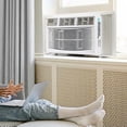 thumbnail image 1 of 8000 BTU Wi-Fi Connected Window Air Conditioner Cools up to 450 Sq Ft Quiet Smart window ac unit with Remote App Control Easy Install air conditioner for bedroom Office Home White, 1 of 9
