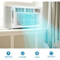 thumbnail image 1 of 8000 BTU Window Air Conditioner, Cools Up to 350 Sq. Ft, 3 Cooling & Fan Speeds, Energy Efficient, Perfect for Bedroom, Living Room, or Home Office, 1 of 1
