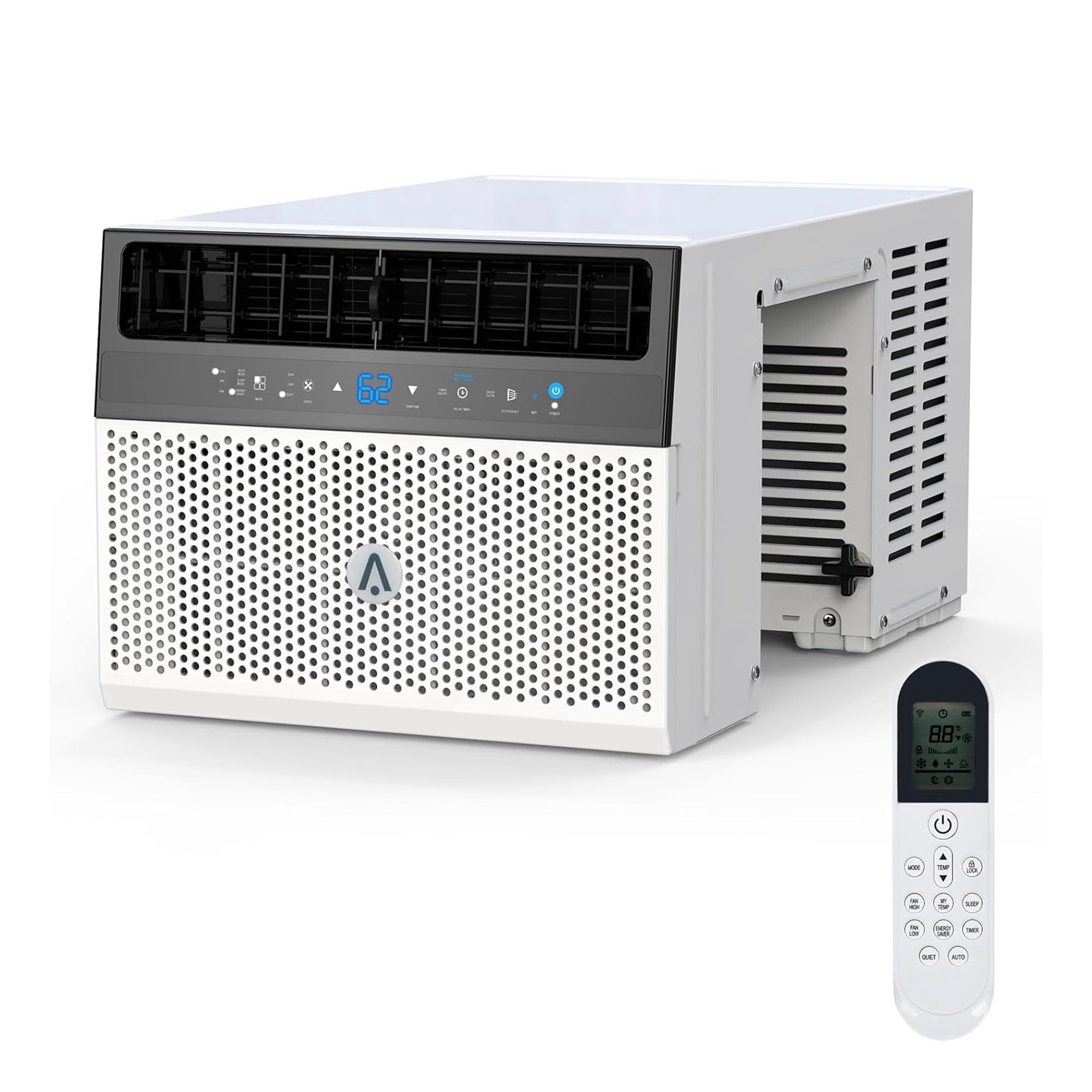 8000 BTU White Window Air Conditioner with Remote and WiFi