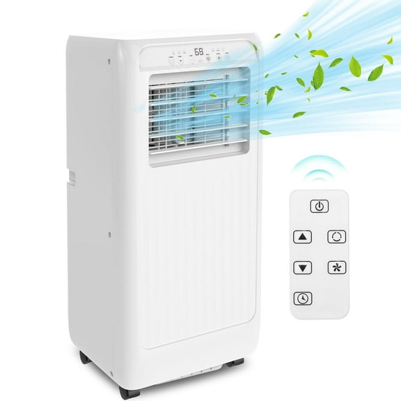 8000 Btu Portable Air Conditioners,3-in-1 Portable AC,Dehumidifier, and Fan Mode,AC Unit with 24H Timer & Remote Control for 350 Sq.Ft