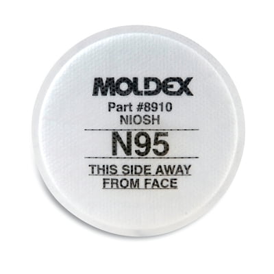 8000 Series Particulate Filter, Non-Oil Based Particulates, N95, White | Bundle of 5 Bags