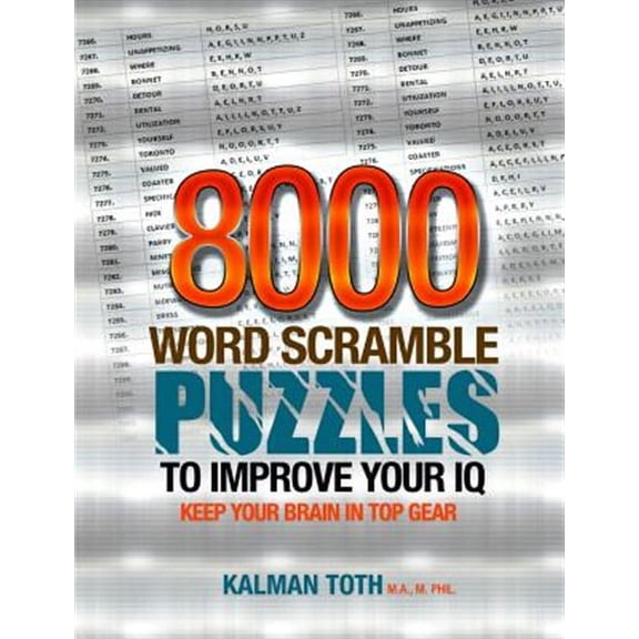 8000 Word Scramble Puzzles to Improve Your IQ